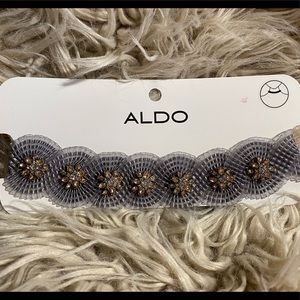 *NWT* ALDO Statement Gray and Pink stoned Women’s Choker
